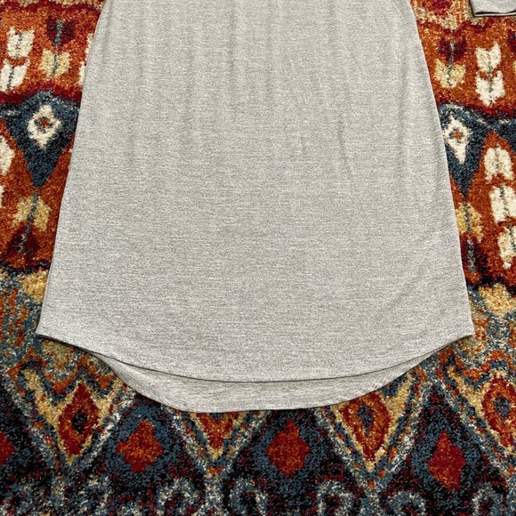 Grey V-Neck Sweater Dress - Picture 5 of 10